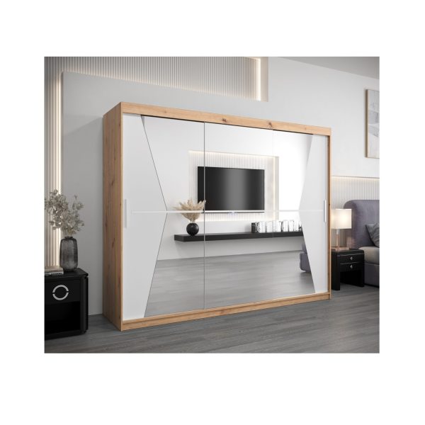 Kledingkast MAROKO 250 artisan wit