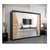 Kledingkast MAROKO 250 zwart artisan