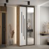 Kast CANNES 9-100 Breedte: 45 cm Korpus: artisan eiken Front: wit Lijst: zwart