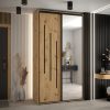 Kast CANNES 9-130 Breedte: 45 cm Korpus: wit Front: artisan eiken Lijst: zwart
