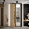 Kast CANNES 9-100 Breedte: 45 cm Korpus: wit Front: artisan eiken Lijst: zwart