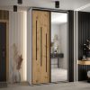 Kast CANNES 9-130 Breedte: 45 cm Korpus: wit Front: artisan eiken Lijst: zwart