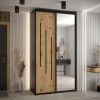 Kast CANNES 9-130 Breedte: 45 cm Korpus: zwart Front: artisan eiken Lijst: zwart