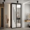 Kast CANNES 9-100 Breedte: 45 cm Korpus: zwart Front: wit Lijst: zwart