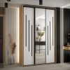 Kast CANNES 9-150 Breedte: 45 cm Korpus: artisan eiken Front: wit Lijst: zwart