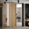 Kast CANNES 9-140 Breedte: 45 cm Korpus: wit Front: artisan eiken Lijst: zilverkleurig