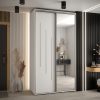 Kast CANNES 9-140 Breedte: 45 cm Korpus: wit Front: wit Lijst: zilverkleurig